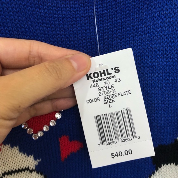 IT'S OUR TIME Girls Holiday Christmas Sweater Snowman Love NWT $40 - Picture 13 of 13